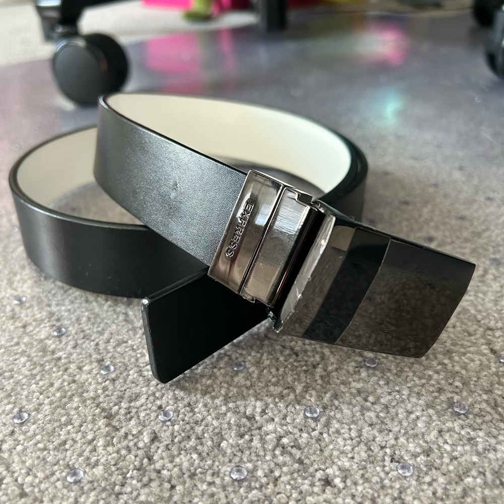 Men’s Express Reversible Belt Black/White